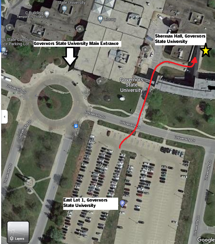 Google Map to Sherman Hall